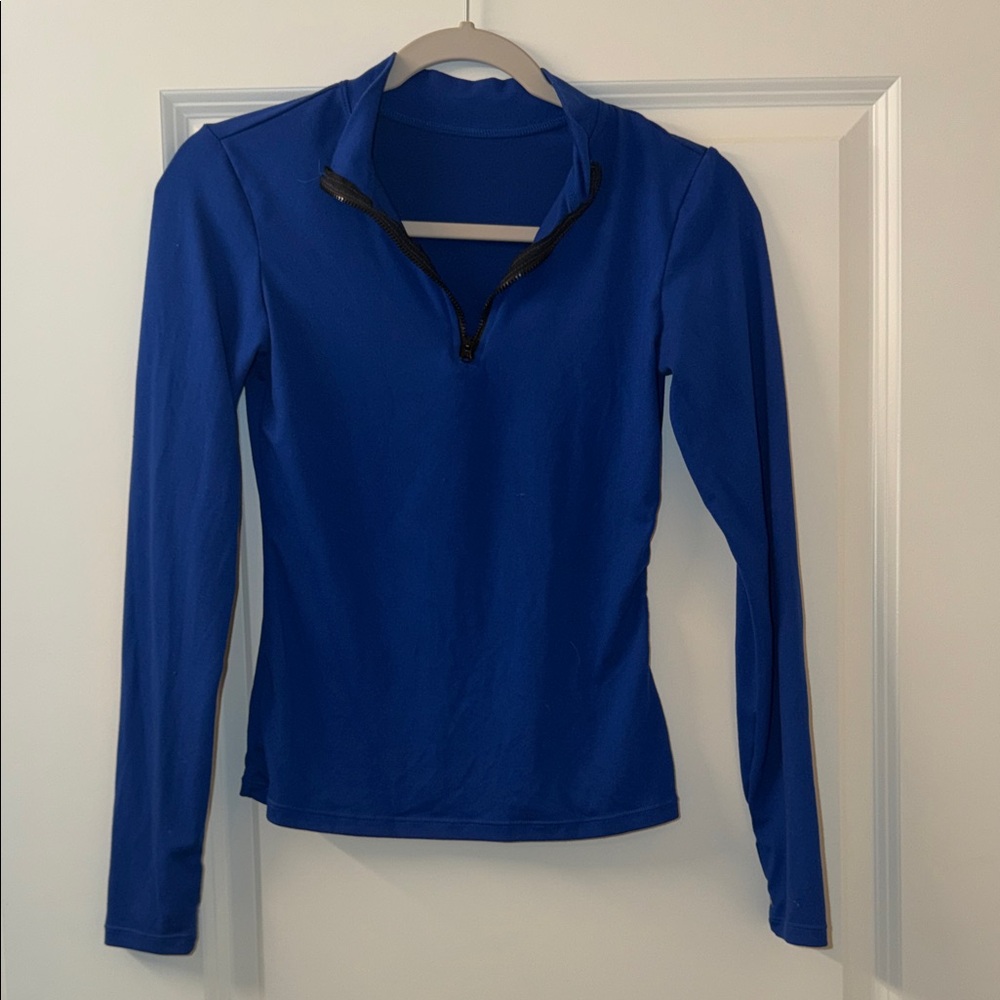 Women's Blue Long Sleeve Top